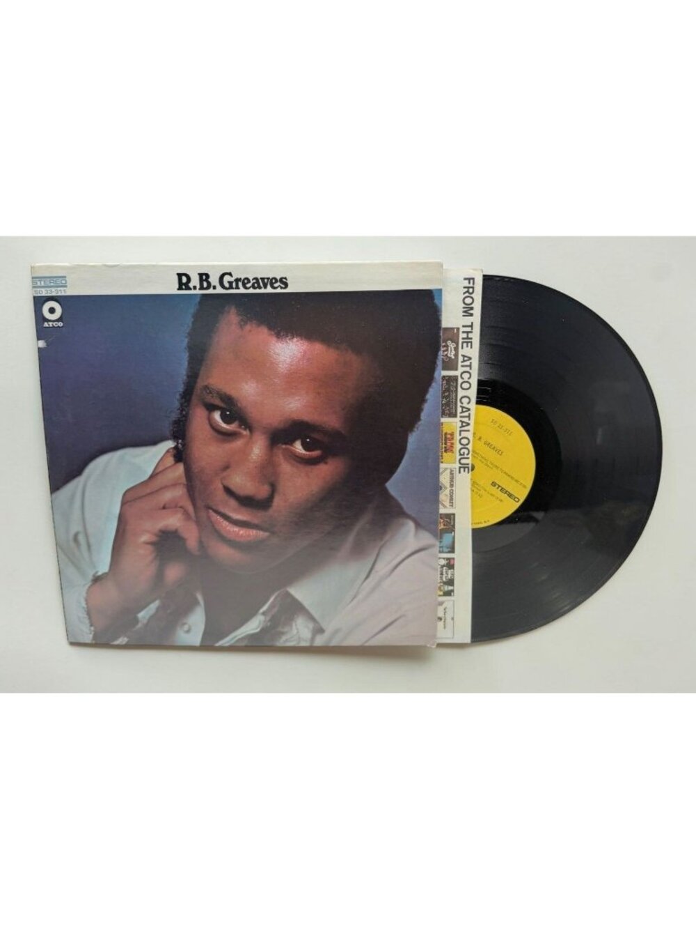 R.B. Greaves Self-Titled LP RB 1969 Funk Soul Atco Something There to Remind Me
